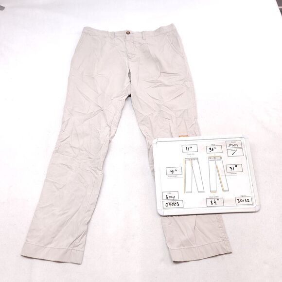 Tommy Hilfiger Casual Medium Wash Button Chino Pants Mens Size 36/32 Beige - Picture 6 of 8